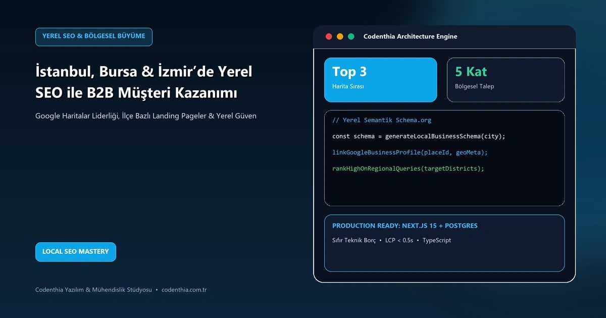 İstanbul, Bursa ve İzmir’de Yerel SEO ile B2B Müşteri Kazanım Stratejileri